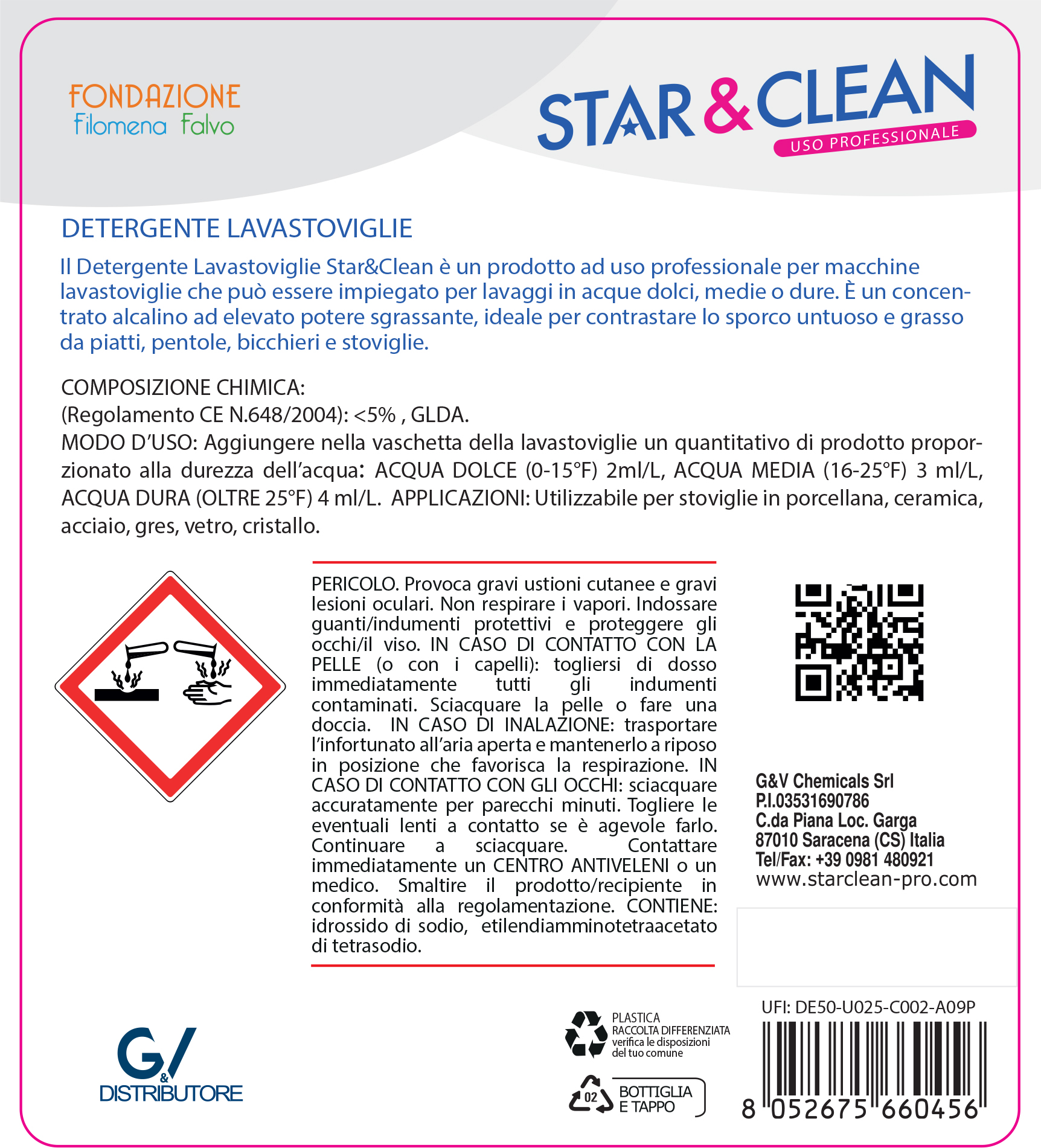 Detersivi concentrati - star clean 221 - detergente lavastoviglie